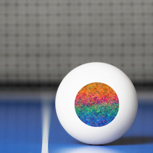 Pelota De Ping Pong Ping Pong Ball Fluid Colours (Neto)