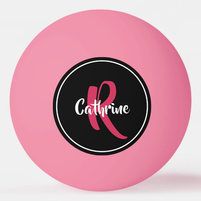 Pelota De Ping Pong Ping Pong Ball personalizado rosado (Reverso)