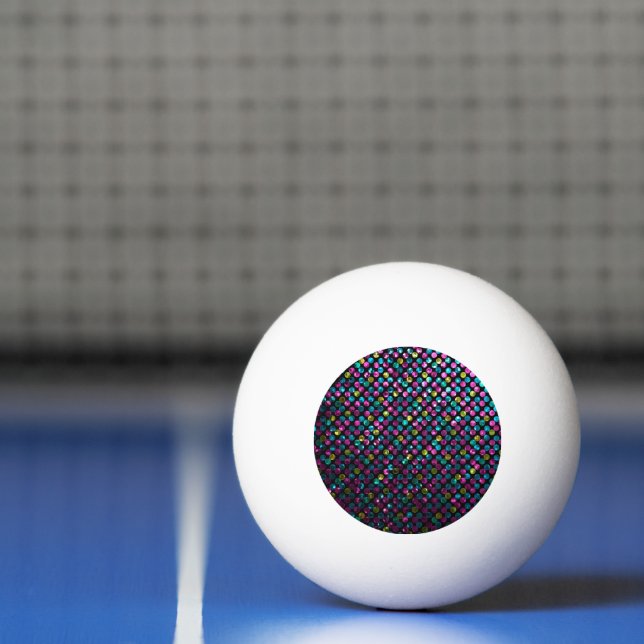 Pelota De Ping Pong Ping Pong Ball Polka Dots Sparkley Jewels (Neto)