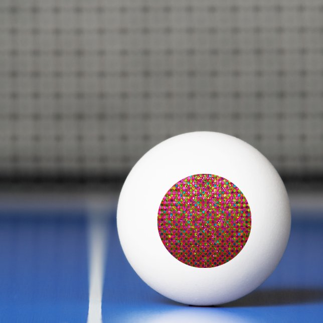 Pelota De Ping Pong Ping Pong Ball Polka Dots Sparkley Jewels (Neto)