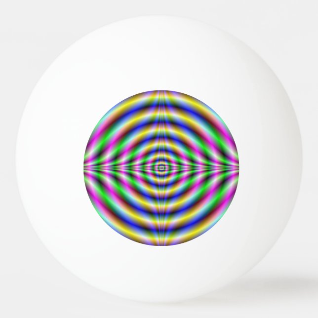 Pelota De Ping Pong Ping Pong Ball Psychedelic Neon Eye (Anverso)