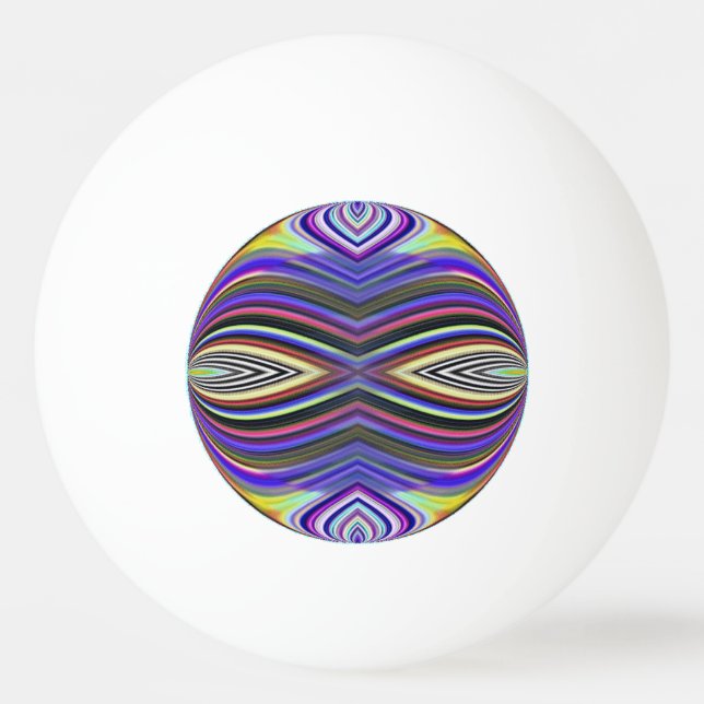 Pelota De Ping Pong Ping Pong Ball - Resumen fractal (Reverso)