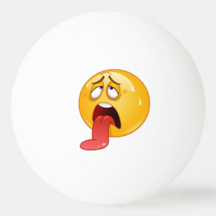 Pelota De Ping Pong Ping Pong Balls - Emoji de salida de lengua
