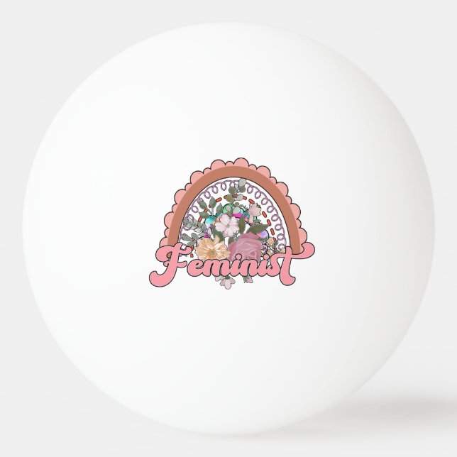 Pelota De Ping Pong Ping Pong Balls Feminista (Anverso)