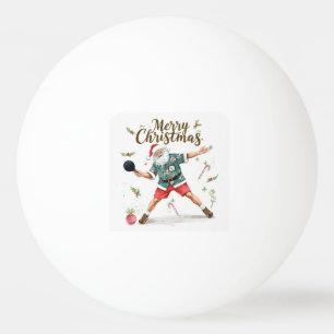Pelota De Ping Pong Ping pong de Navidad con Santa Claus