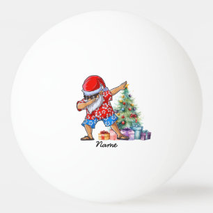 Pelota De Ping Pong Ping pong Feliz Navidad con Santa Claus