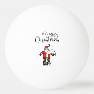Pelota De Ping Pong Ping pong Feliz Navidad con Santa Claus