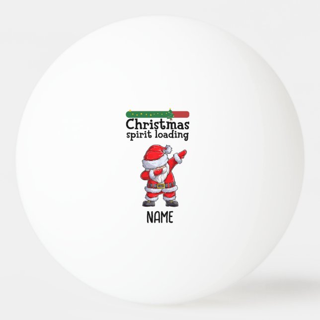 Pelota De Ping Pong Ping pong Feliz Navidad Papá Noel Ping Pong (Anverso)