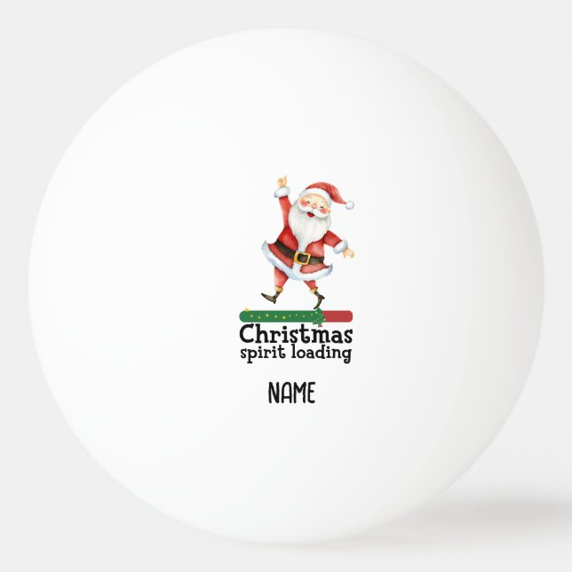 Pelota De Ping Pong Ping pong Feliz Navidad Papá Noel Ping Pong (Anverso)