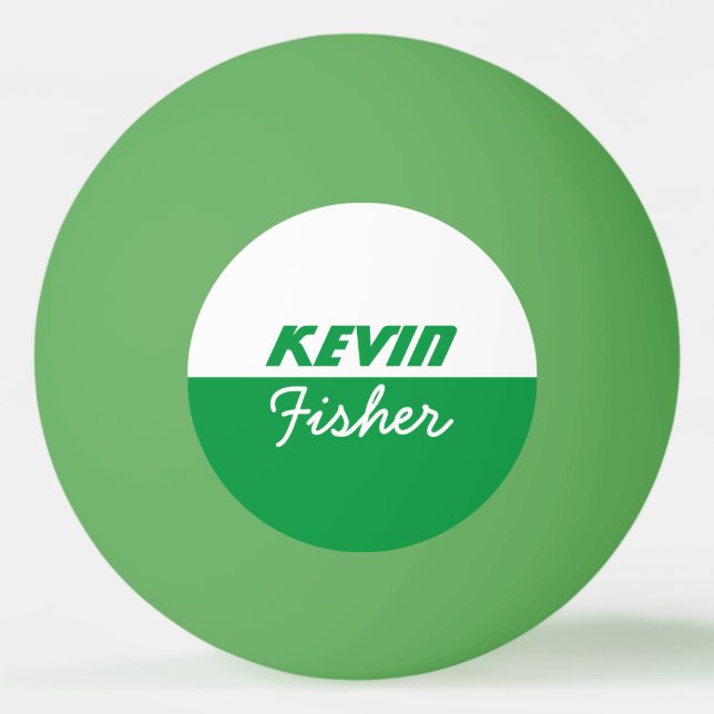 Pelota De Ping Pong ping-pong verde personalizado (Anverso)