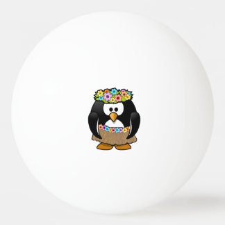 Pelota De Ping Pong Pingüino de Hula del dibujo animado