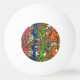 Pelota De Ping Pong Pink, Blue, Green, Orange, Marble Artwork