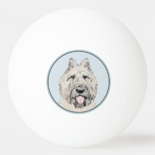 Pelota De Ping Pong Pintura de Bouvier des Flandres - Arte original de