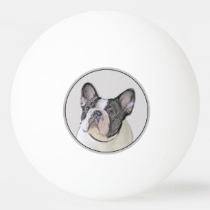 Pelota De Ping Pong Pintura de Bulldog francés (Brindle Pied) - Arte d