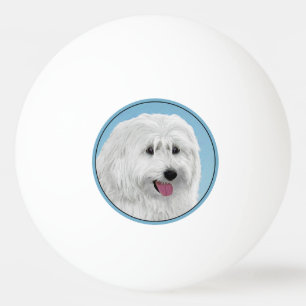 Pelota De Ping Pong Pintura de perro pastor de Lowland polaco - Arte d