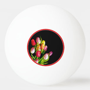 Pelota De Ping Pong Pintura de tulipán - Arte de flores original