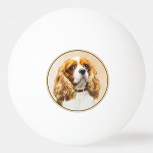 Pelota De Ping Pong Pintura original del Cavalier King Charles Spaniel