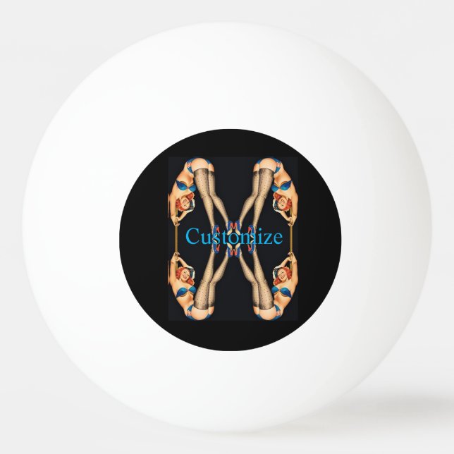 Pelota De Ping Pong Pinups de cosecha acrobática Thunder_Cove (Anverso)