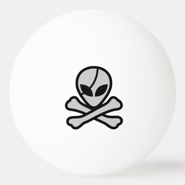 Pelota De Ping Pong Pirata Alien (Anverso)