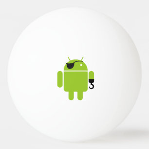 Pelota De Ping Pong Pirata poderoso del robot androide