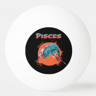 Pelota De Ping Pong Piscis Pez Zodíaco Horóscopo Signo de Astrología d