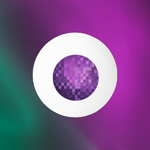 Pelota De Ping Pong Pixel púrpura   Pelota de Pong Pong de tres estrel