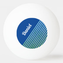 Plantilla de nombre de franjas azules geométricas 