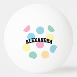 Pelota De Ping Pong Plantilla de nombre genial 