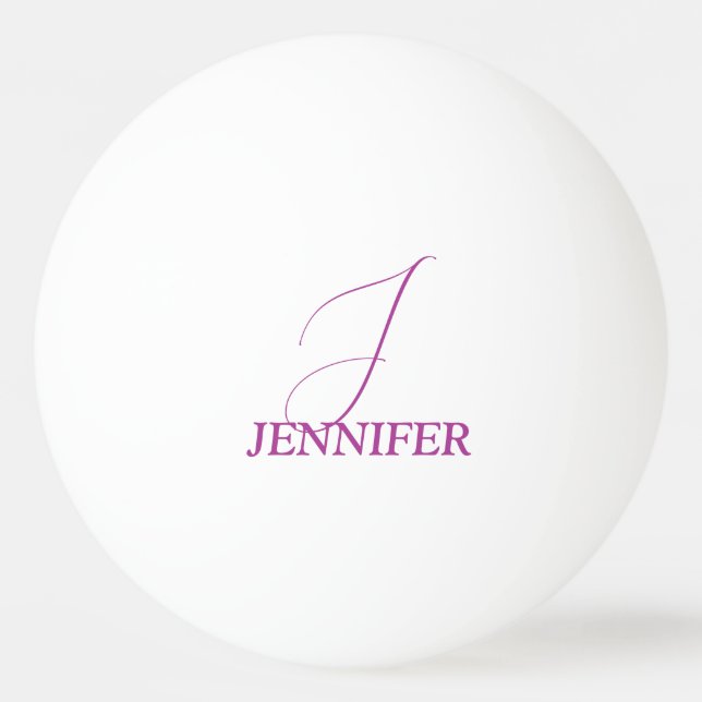 Pelota De Ping Pong Plum Monogramado (Anverso)