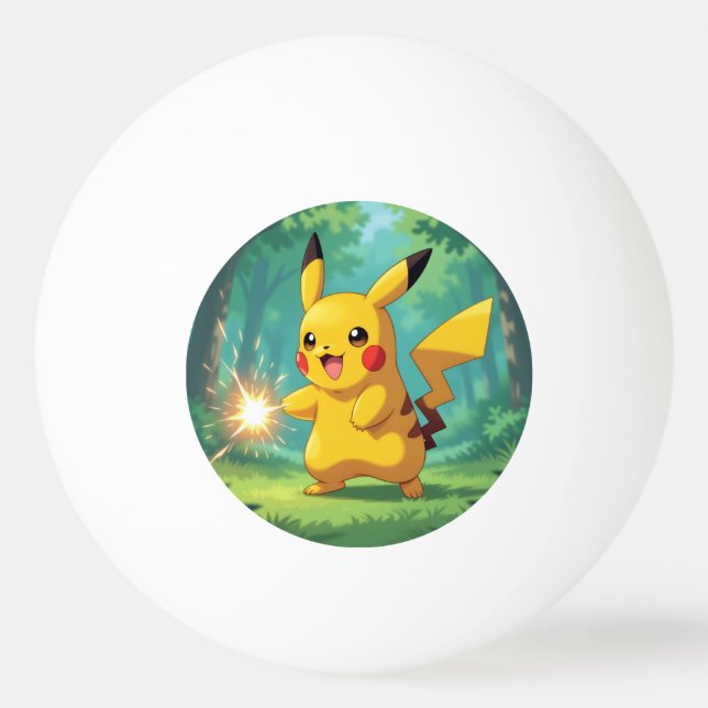 Pelota De Ping Pong Pokémon und seine Treue Freunde Leinwanddruck (Anverso)