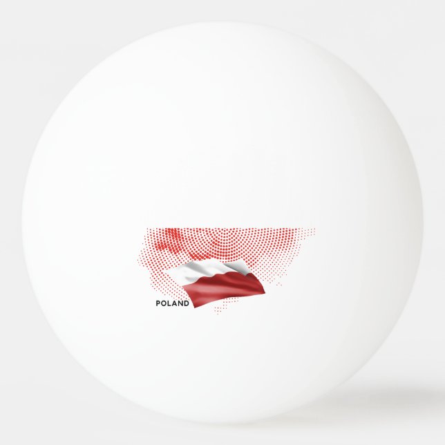 Pelota De Ping Pong Poland flag (Anverso)