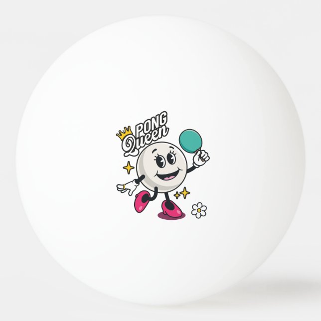 Pelota De Ping Pong Pong Queen (Anverso)