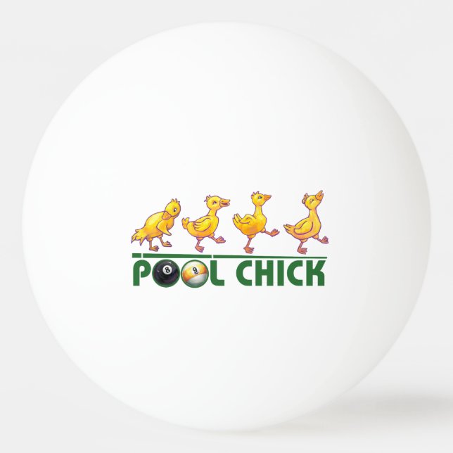 Pelota De Ping Pong Pool Chick (Anverso)
