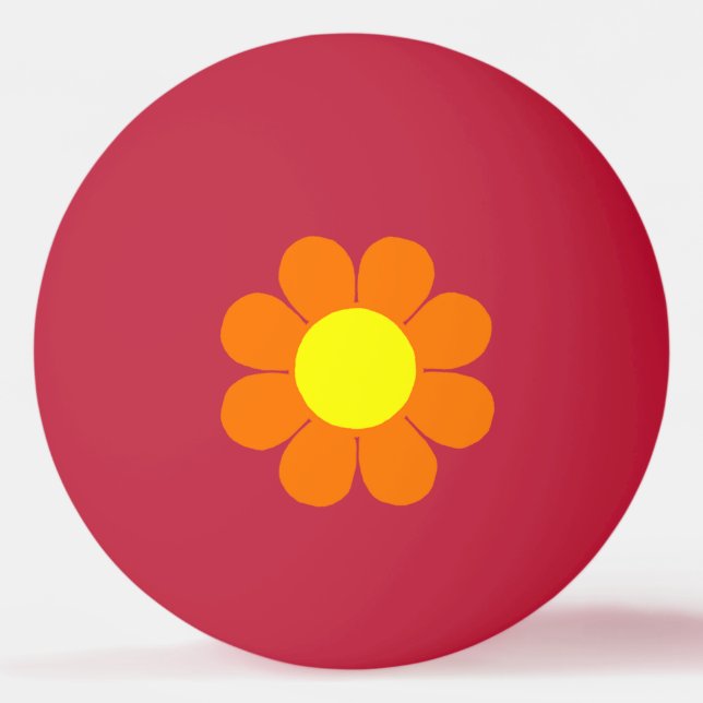 Pelota De Ping Pong Potencia de flor (Anverso)