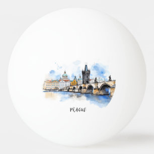 Pelota De Ping Pong Praga antigua