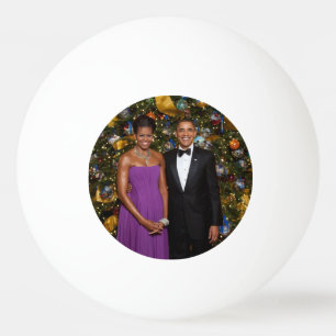 Pelota De Ping Pong Presidente estadounidense Barack Obama en tarjeta