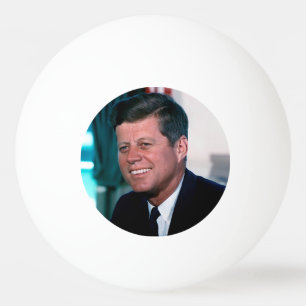 Pelota De Ping Pong Presidente estadounidense John F. Kennedy en la Of
