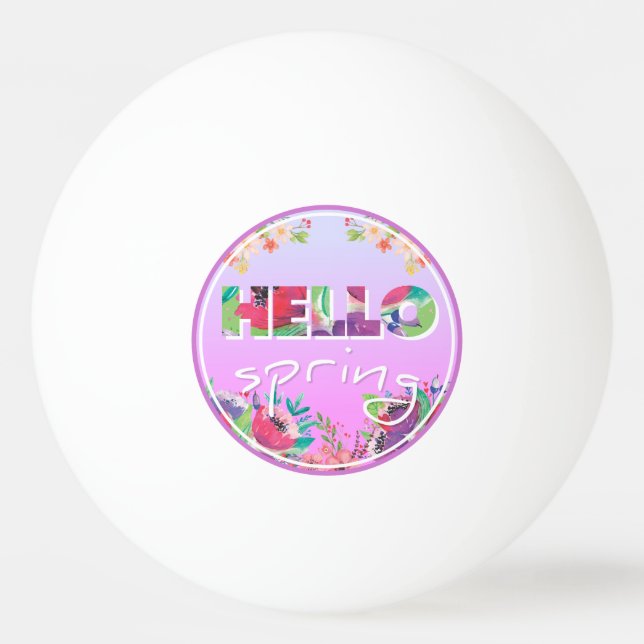 Pelota De Ping Pong Primavera (Anverso)