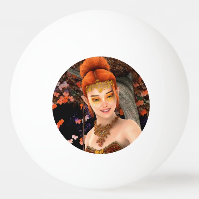 Pelota De Ping Pong Princesa de Otoño (Anverso)