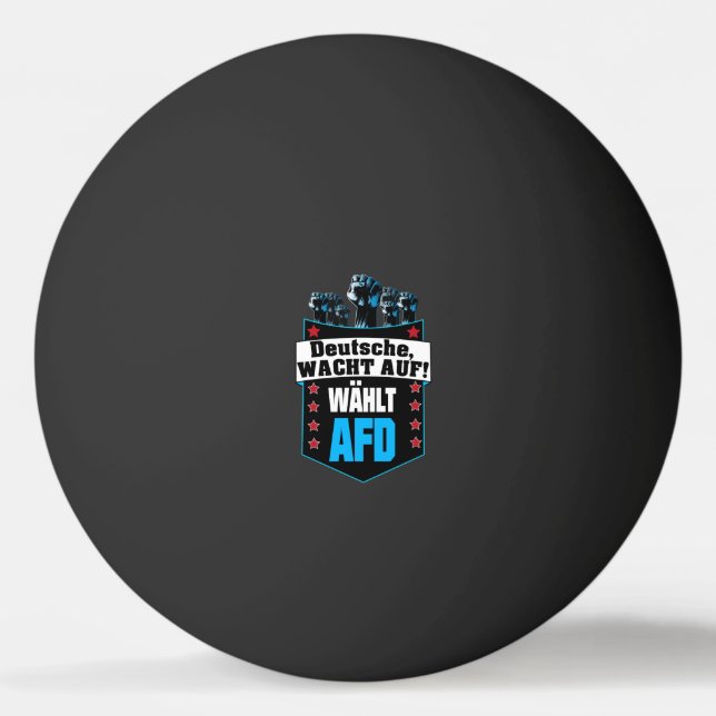 Pelota De Ping Pong Pro AFD Deutschland | Camiseta alternativa Spruch (Anverso)