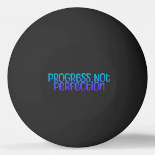 Pelota De Ping Pong Progreso colorido de la motivación, no perfección
