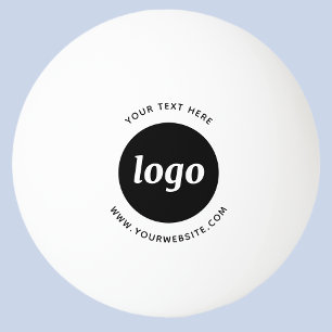 Pelota De Ping Pong Promoción de negocio de sitio web de texto con log