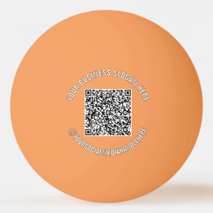 Pelota de Ping Pong Promocional con Código QR y Te