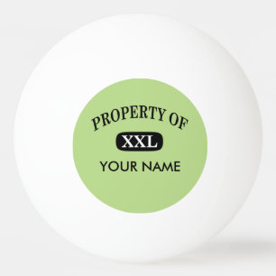 Pelota De Ping Pong Propiedad de XXL Su nombre