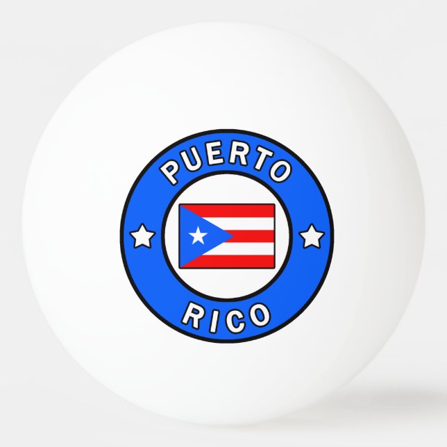 Pelota De Ping Pong Puerto Rico (Anverso)