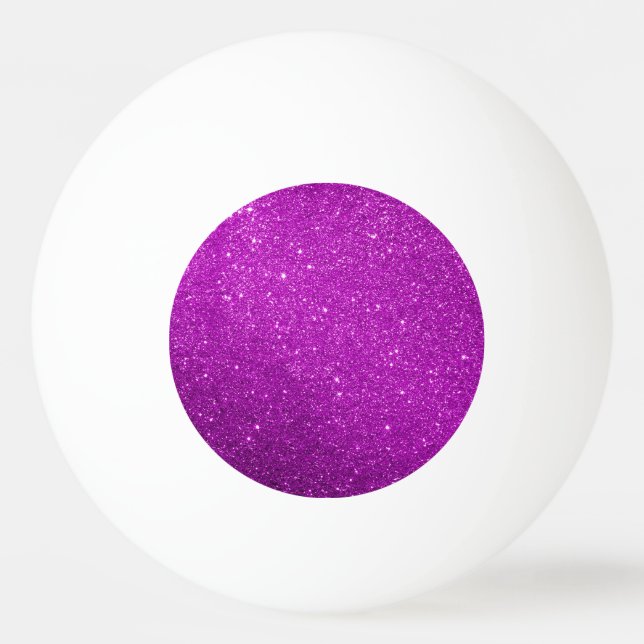 Pelota De Ping Pong Purple Sparkly Purpurina (Anverso)
