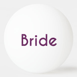 Pelota De Ping Pong Purpurina Bride Purple