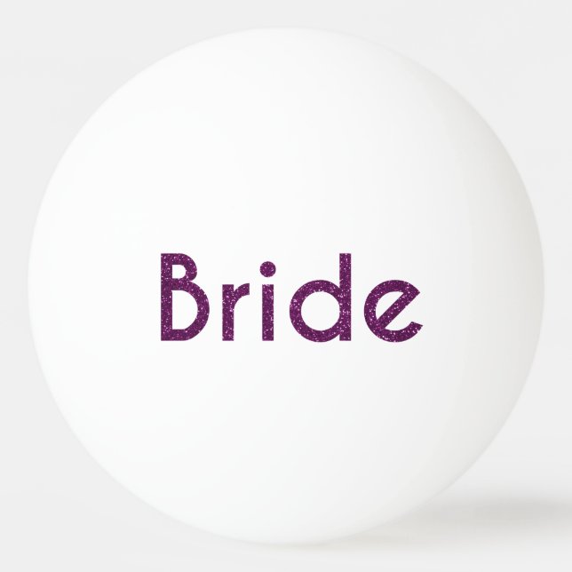Pelota De Ping Pong Purpurina Bride Purple (Anverso)