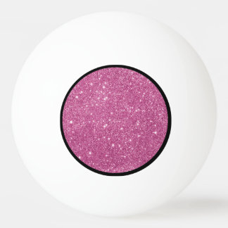 Pelota De Ping Pong Purpurina Rosado Caliente