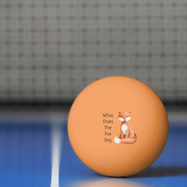 Pelota De Ping Pong ¿Qué dice el zorro? (Neto)